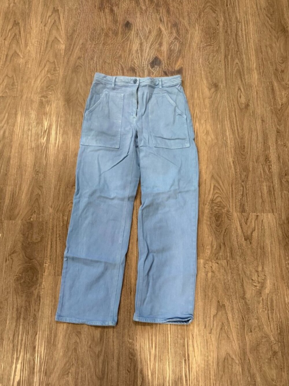 wilfred free straight leg pants, size 8, blue